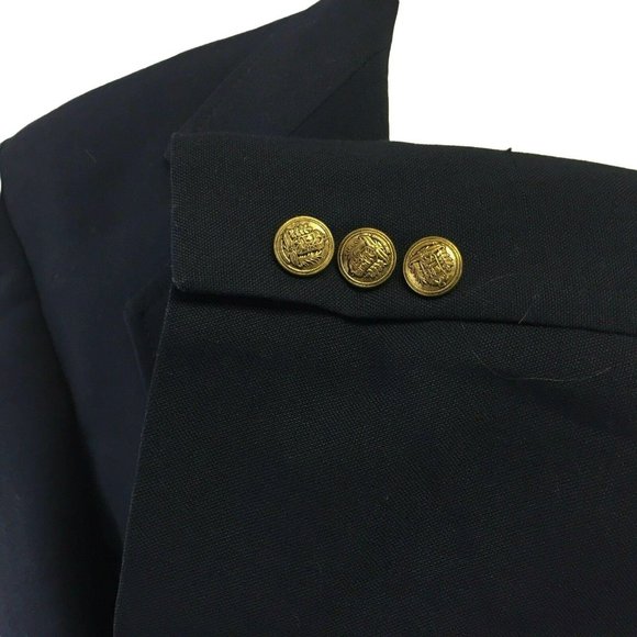 Reed St James Suit Jacket Blazer Sports Coat Mens 44R Navy Blue 2 Button 5 Pocke - Picture 7 of 12